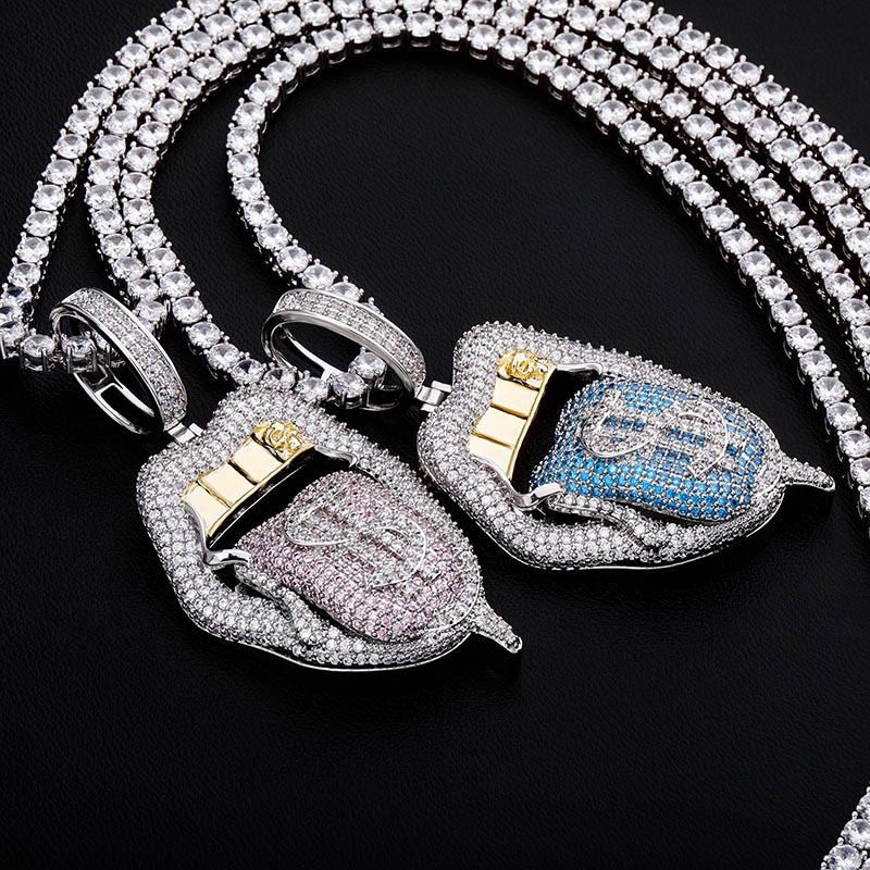 Hot mouth tongue 👅 Dollar 🤑 necklaces
